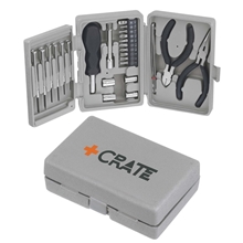 a group of 26- piece deluxe tool kit