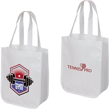 aerial view a group of laminated fashion tote bag - 11-3/4 x 9-1/4, image 1 of 5