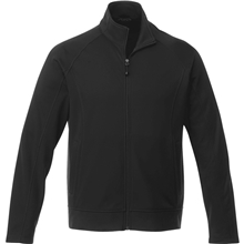aerial view a black (995) m - okapi 100 polyester knit jacket, image 1 of 2