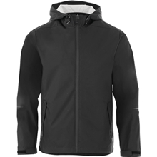 aerial view a black (995) mens cascade lightweight waterproof rain jacket, image 1 of 2
