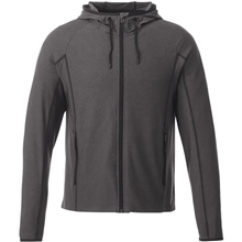 aerial view a black smoke heather (994) m - kaiser knit jacket, image 1 of 2
