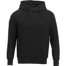 aerial view a black (995) mens dayton classic cozy fleece hoodie, image 1 of 2