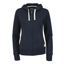 aerial view a atlantic navy (574) womens paddlecreek full zip hoodie with hidden pocket, image 1 of 4