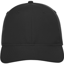 aerial view a black (995) unisex transcend lightweight ballcap, image 1 of 5