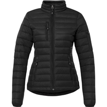 aerial view a black (995) womens whistler lightweight down puffer jacket, image 1 of 5