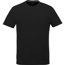aerial view a black (995) mens somoto eco short sleeve tee, image 1 of 7