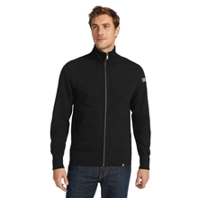 aerial view a black (995) mens american giant moto full zip, image 1 of 13