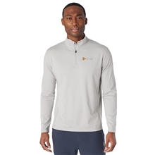 aerial view a ash gray heather (954) mens greatness wins core tech quarter zip, image 1 of 6