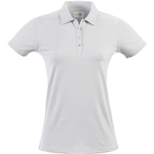 aerial view a ash gray (954) greatness wins athletic tech polo - womens, image 1 of 4