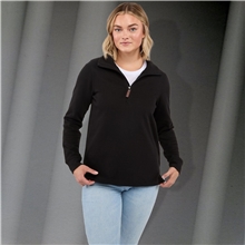 aerial view a group of hudson eco knit half zip - womens, image 1 of 39