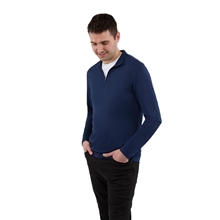 a group of dara mens recycled tech quarter zip
