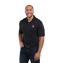 aerial view a group of mens crandall short sleeve pique polo, image 1 of 3
