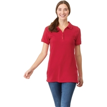 aerial view a group of belmont short sleeve polo shirt by trimark - womens style and comfort combined, image 1 of 3