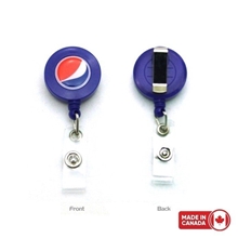 aerial view a group of 4- color process color badge reel w / next day service, image 1 of 2