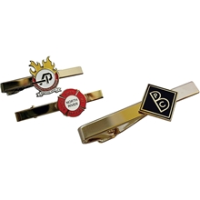aerial view a group of tie clips, image 1 of 4