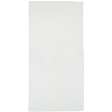 aerial view a white towel specialties basic weight white beach towel - white, image 1 of 2