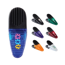 a group of custom gripa alligator fridge memo / chip clip