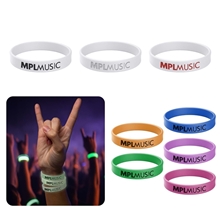 a group of glow silicone bracelet