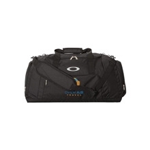 aerial view a blackout oakley 55l gym to street duffel bag, image 1 of 4