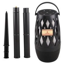 aerial view a black origaudio tiki speaki(tm) wireless speaker lantern, image 1 of 8