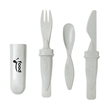 a grey morrison wheat fibre utensil set