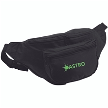 aerial view a black waist pack 420d nylon, image 1 of 2