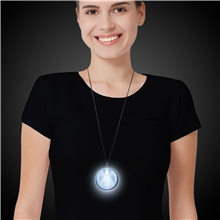 aerial view a group of white lighted badges with j - hook, image 1 of 3