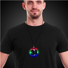 aerial view a group of led disc badge medallion, image 1 of 3