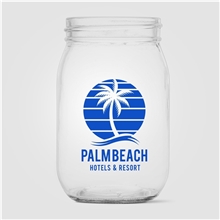 a group of root jar glass - 16 oz