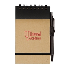 aerial view a black pocket note jotter notebook pen 3 x 5, image 1 of 3