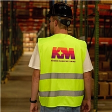 a group of neon yellow safety vest