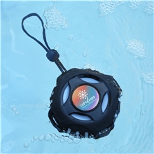 aerial view a group of origaudio pontunez floating wireless speaker, image 1 of 3