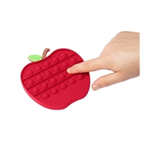 a group of push pop bubble apple shape fidget sensory toy