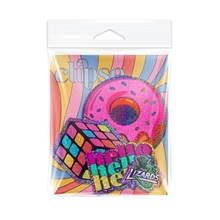 a custom 4 pack of glitter stickers