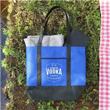 aerial view a group of day tripper non - woven yacht tote, image 1 of 2