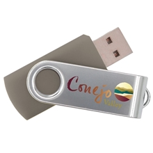 a group of iclick usb flash drive silver swivel