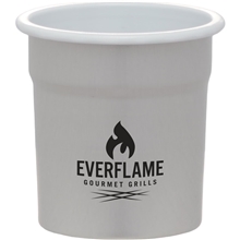 aerial view a gray steel chill - cups(tm) recyclable aluminum shot cup 1.5 oz, image 1 of 2