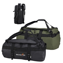 a group of urban peak(r) 70l waterproof backpack / duffel bag