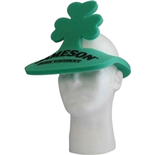 a group of irish shamrock popup visor
