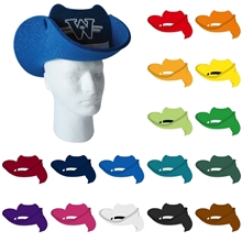 a group of foam cowboy hat visor