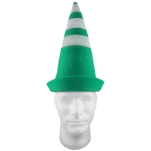 a group of christmas elf foam hat