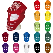 a group of hockey foam goalie mask