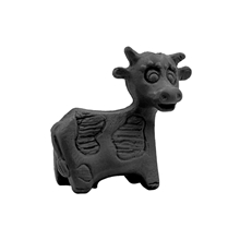 a black pencil - top eraser moo cow jr.