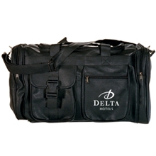 aerial view a black prestige 22 sports bag, image 1 of 2