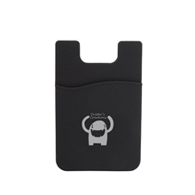 aerial view a black phone wallet, image 1 of 2