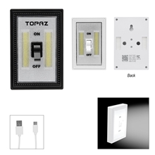 a group of rechargeable cob flip switch night light