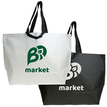 a group of haul - all jumbo laminated tote