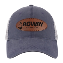 aerial view a sailor navy ahead solana cap, image 1 of 9