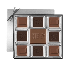 a group of custom chocolate squares gift box (6 oz)