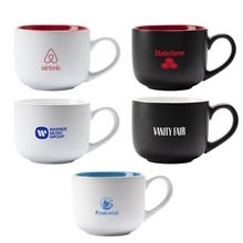 aerial view a group of essential 14 oz ceramic mug, image 1 of 2